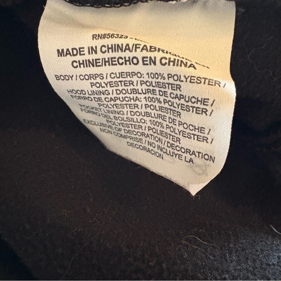 Nike Men's Black Zip-up Hoodie Jacket Dri-Fit Gray Logo Size Large - Picture 10 of 11